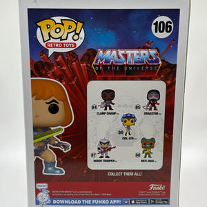 Funko POP! Retro Toys Masters of the Universe #106 He-Man 2022 Summer FRENLY BRICKS - Open 7 Days