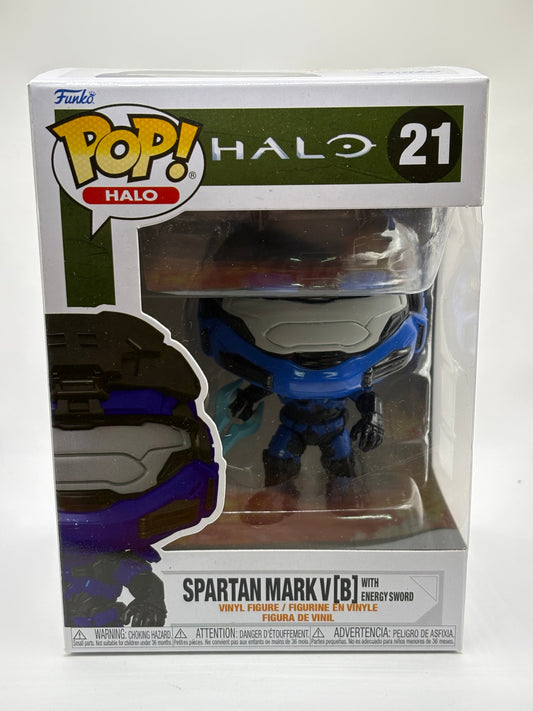 Funko POP! Halo Halo #21 Spartan Mark V [B] with Energy Sword FRENLY BRICKS - Open 7 Days