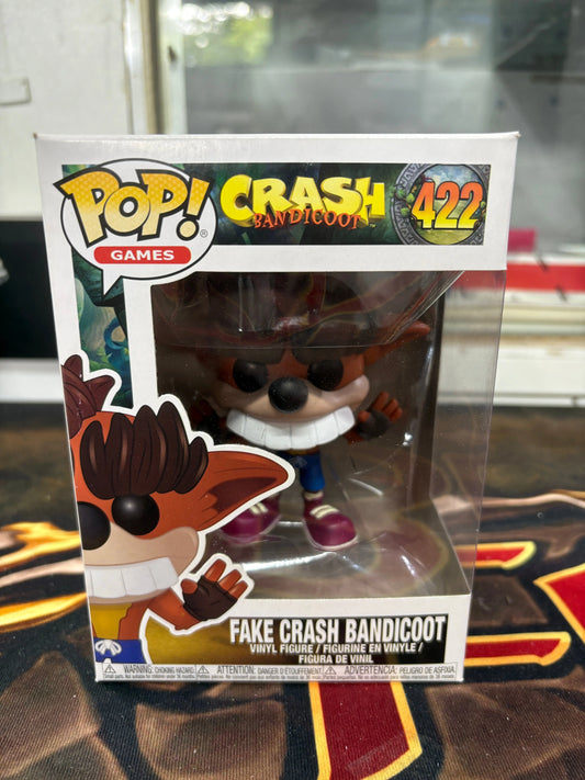 Funko POP! Games Crash Bandicoot #422 Fake Crash Bandicoot FRENLY BRICKS - Open 7 Days