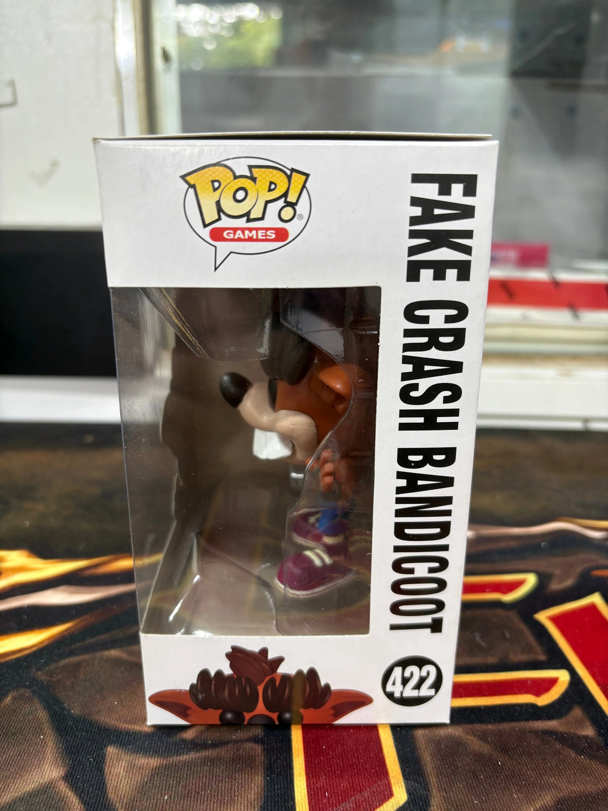 Funko POP! Games Crash Bandicoot #422 Fake Crash Bandicoot FRENLY BRICKS - Open 7 Days
