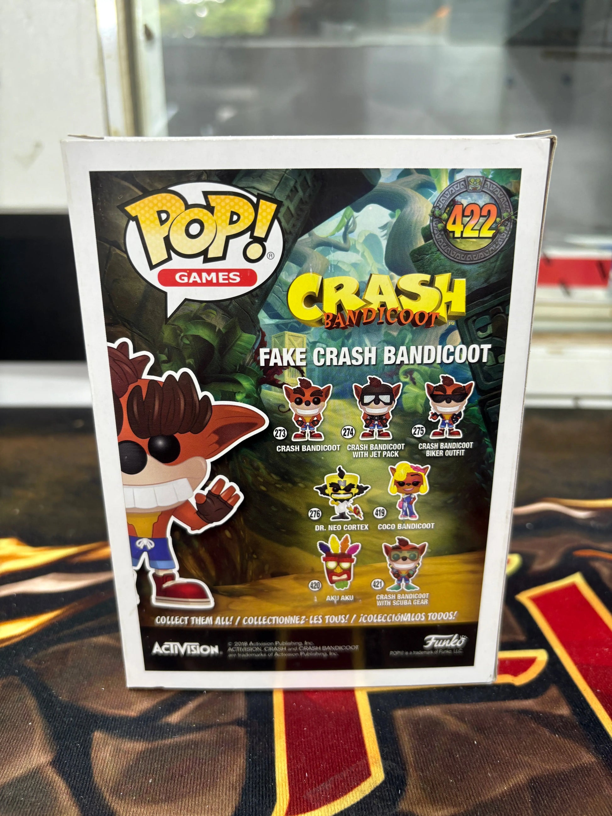 Funko POP! Games Crash Bandicoot #422 Fake Crash Bandicoot FRENLY BRICKS - Open 7 Days