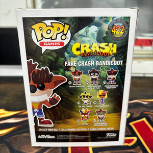 Funko POP! Games Crash Bandicoot #422 Fake Crash Bandicoot FRENLY BRICKS - Open 7 Days
