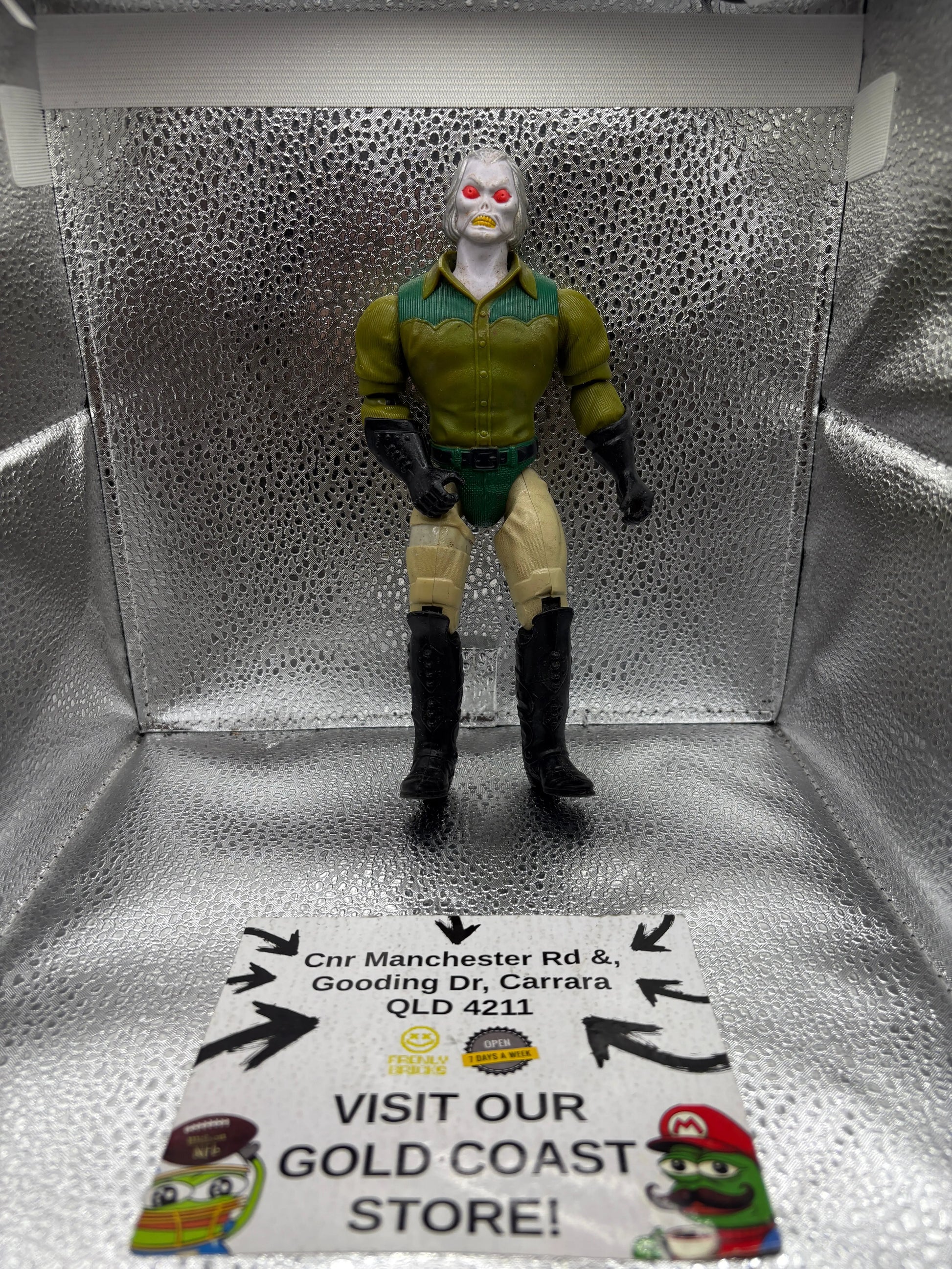 Vintage 1986 Mattel Filmation Bravestarr Tex Mex Figure FRENLY BRICKS - Open 7 Days