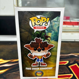 Funko POP! Games Crash Bandicoot #422 Fake Crash Bandicoot FRENLY BRICKS - Open 7 Days