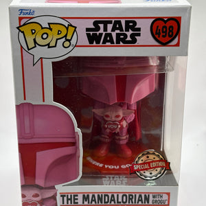 Funko POP! Star Wars Valentines #498 The Mandalorian with Grogu Special Edition FRENLY BRICKS - Open 7 Days