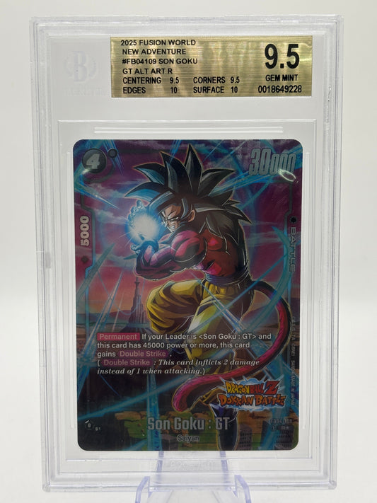 2024 Dragon Ball Super Fusion World - Son Goku : GT FB04-109 Beckett 9.5 FRENLY BRICKS - Open 7 Days