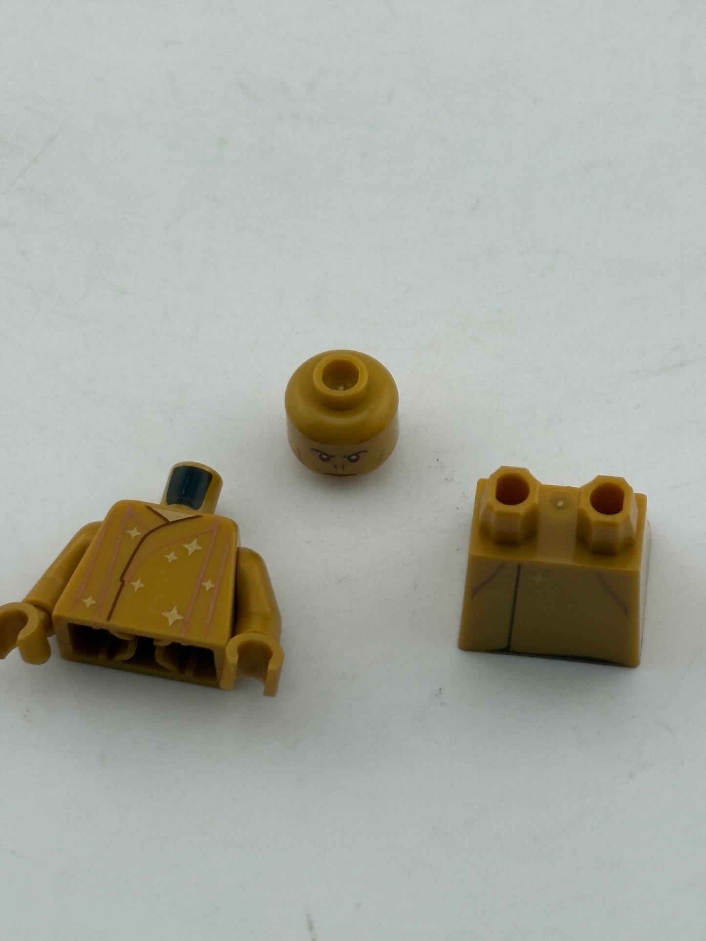 Lego Harry Potter 76389 20th Anniversary Pearl Gold Voldemort Minifigure Loose FRENLY BRICKS - Open 7 Days