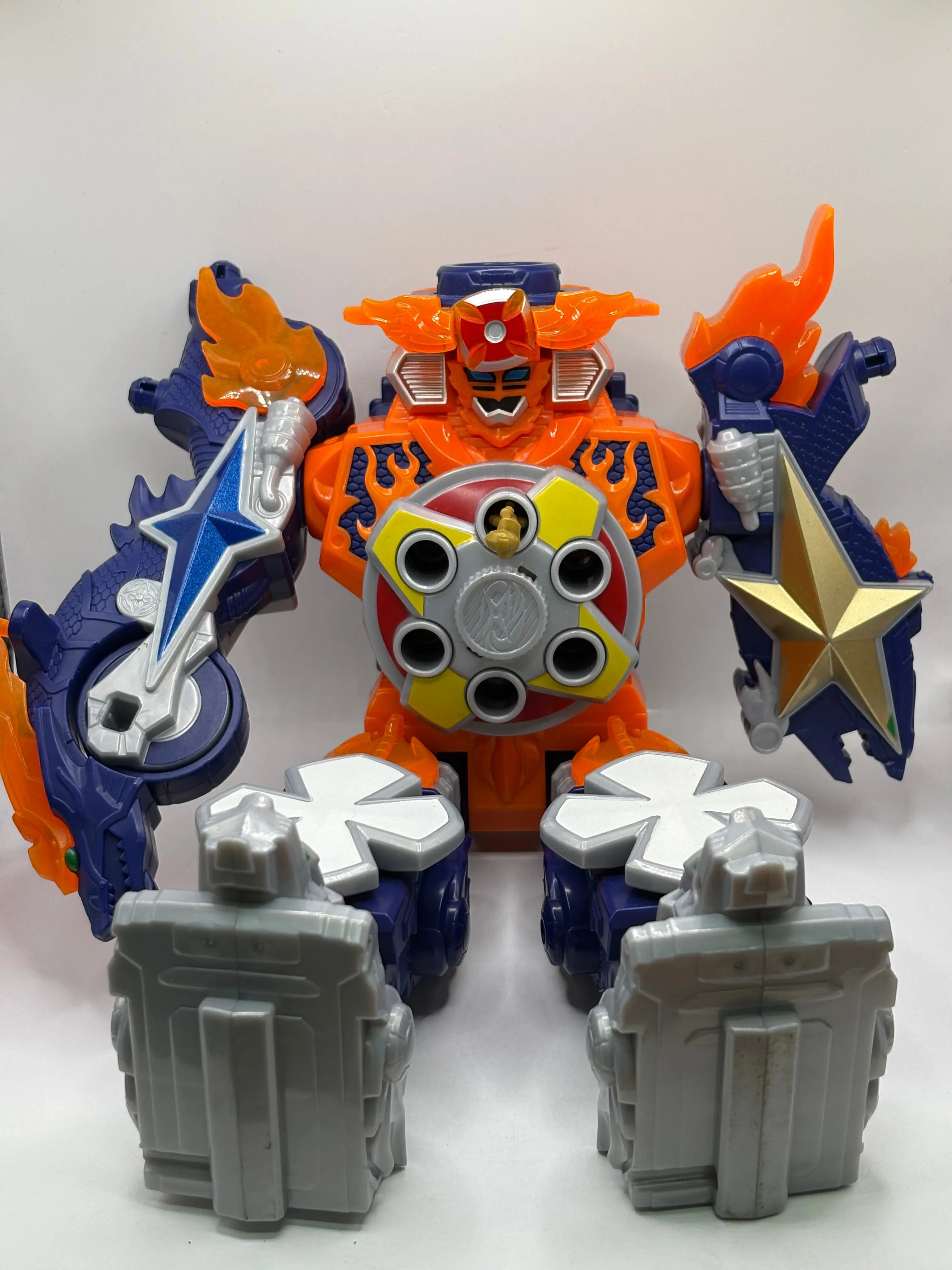 Power Rangers Ninja Steel Ninninger DX Gekiatsu DaiOh Blaze Megazord B ...