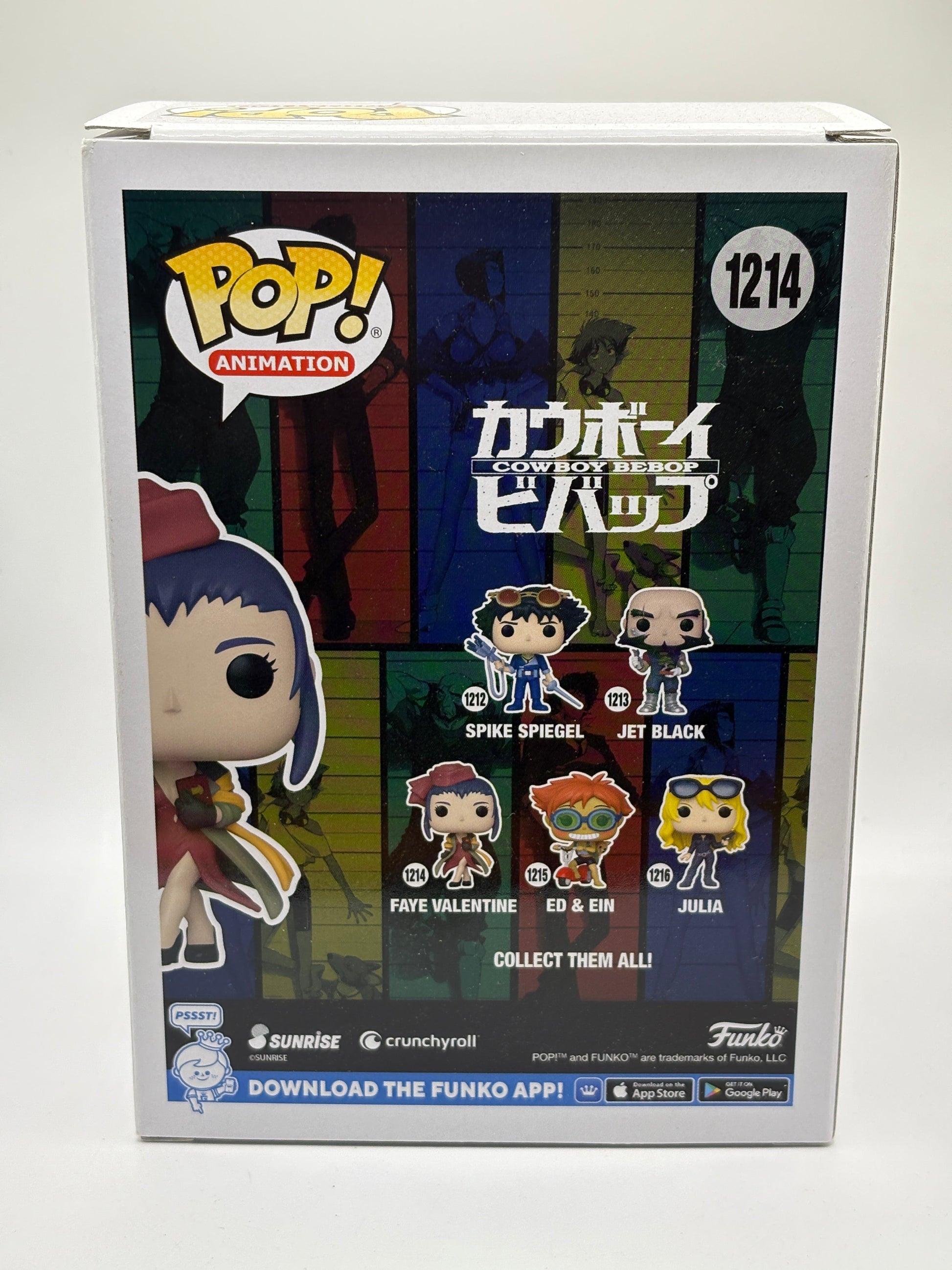 Funko POP! Animation Cowboy Bebop #1214 Faye Valentine FRENLY BRICKS - Open 7 Days