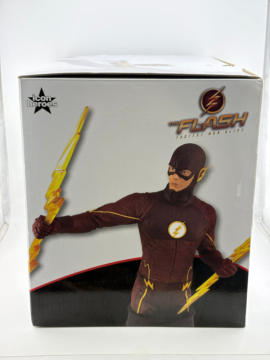 Icon Heroes DC The Flash - The Flash Collectible Mini Bust Statue Limited Edition /1000 COA FRENLY BRICKS - Open 7 Days