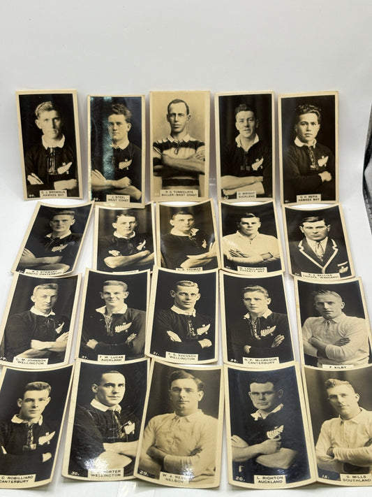 1928 W.D & H.O.Wills Cigarette Cards New Zealand Football Card Set FRENLY BRICKS - Open 7 Days