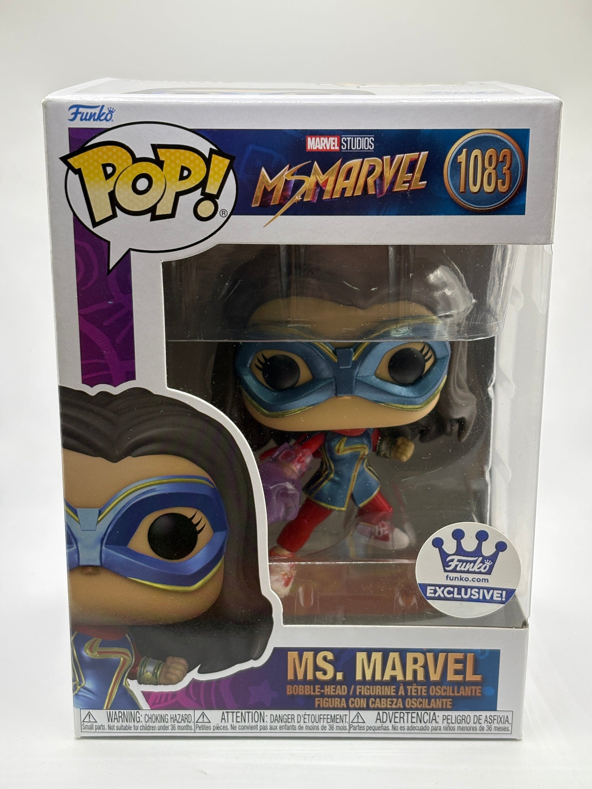 Funko POP! Marvel Ms Marvel #1083 Ms. Marvel funko.com Exclusive FRENLY BRICKS - Open 7 Days