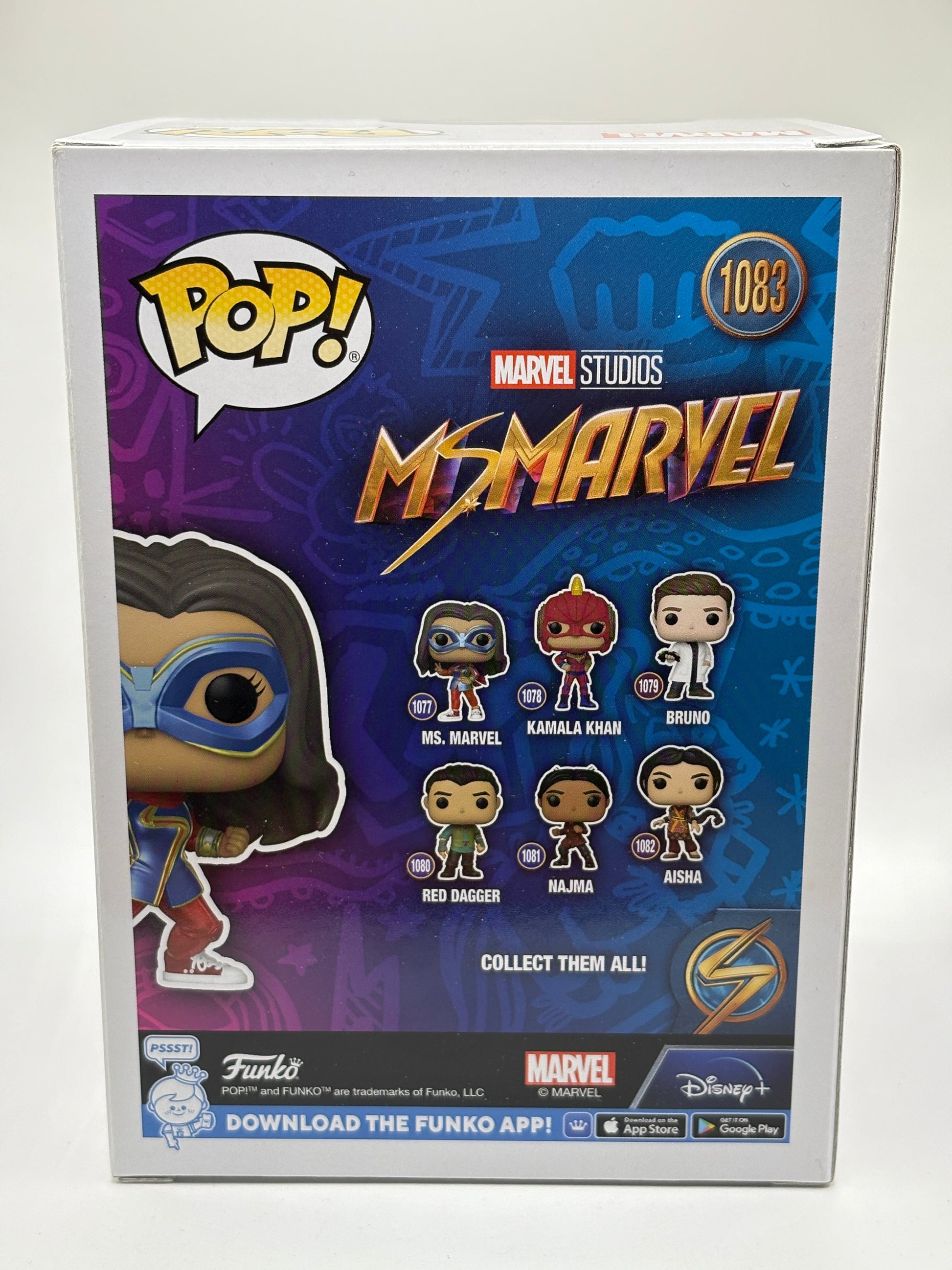 Funko POP! Marvel Ms Marvel #1083 Ms. Marvel funko.com Exclusive FRENLY BRICKS - Open 7 Days