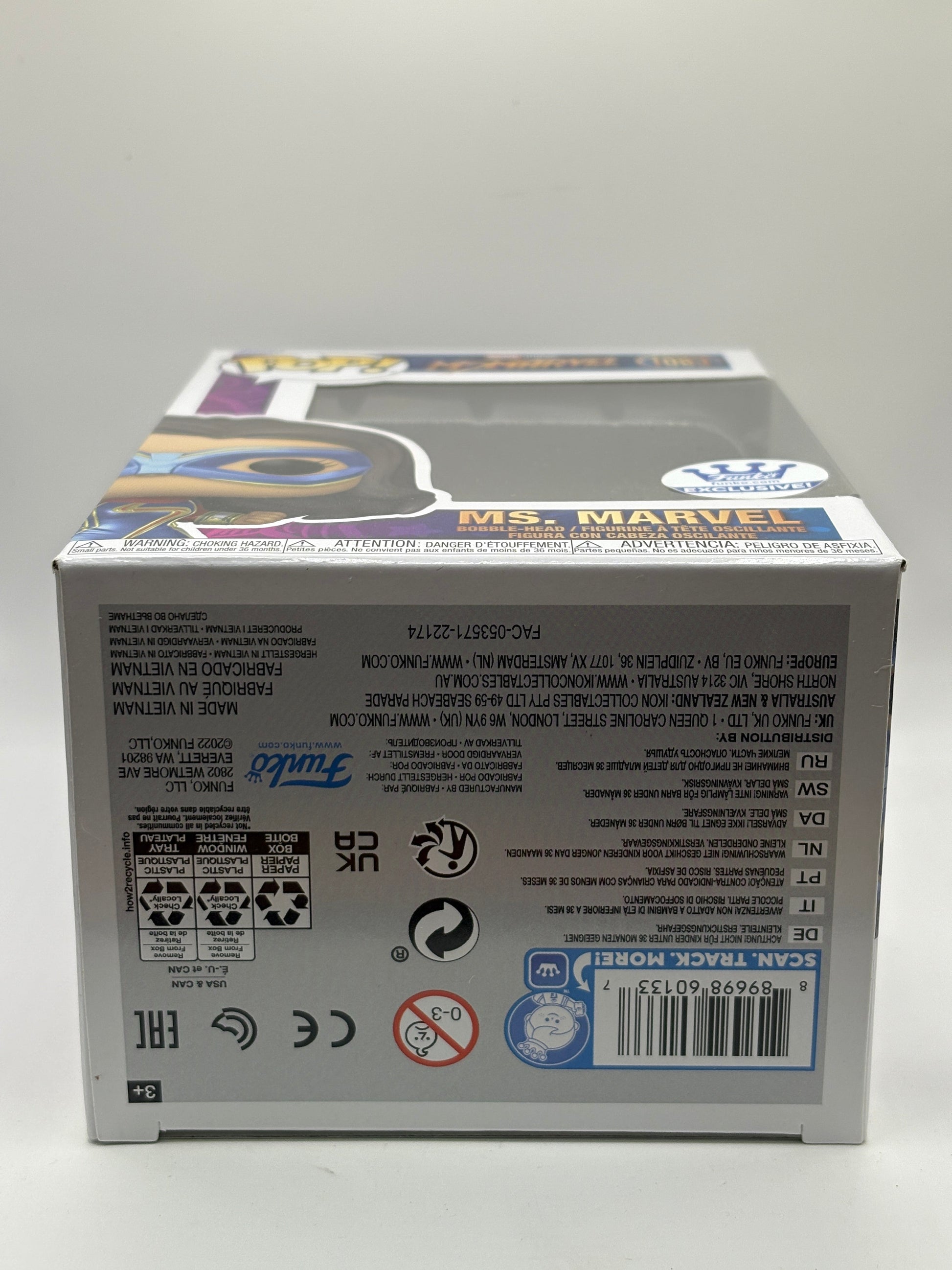 Funko POP! Marvel Ms Marvel #1083 Ms. Marvel funko.com Exclusive FRENLY BRICKS - Open 7 Days