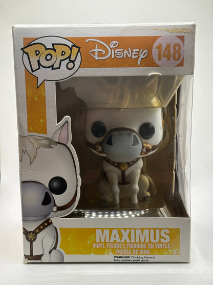 Funko POP! Disney #148 Maximus Vinyl Figure Sun Faded Box Damage
