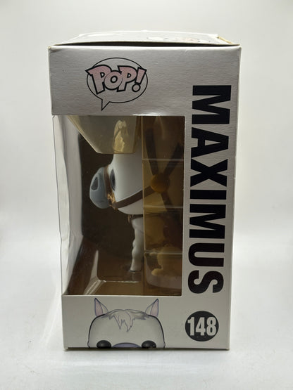 Funko POP! Disney #148 Maximus Vinyl Figure Sun Faded Box Damage