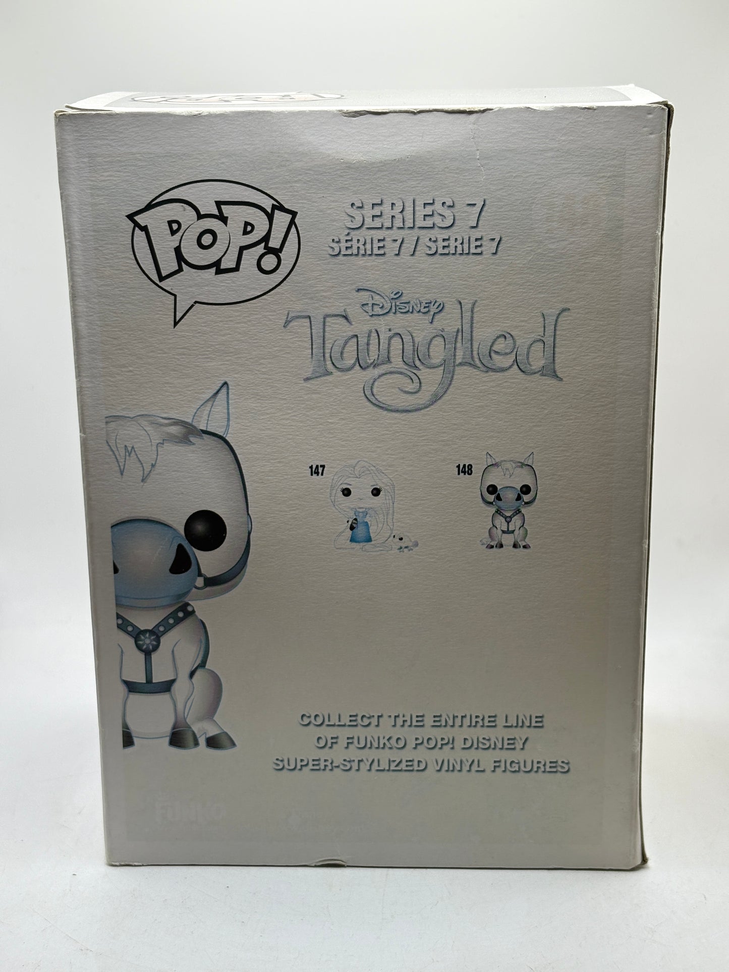 Funko POP! Disney #148 Maximus Vinyl Figure Sun Faded Box Damage