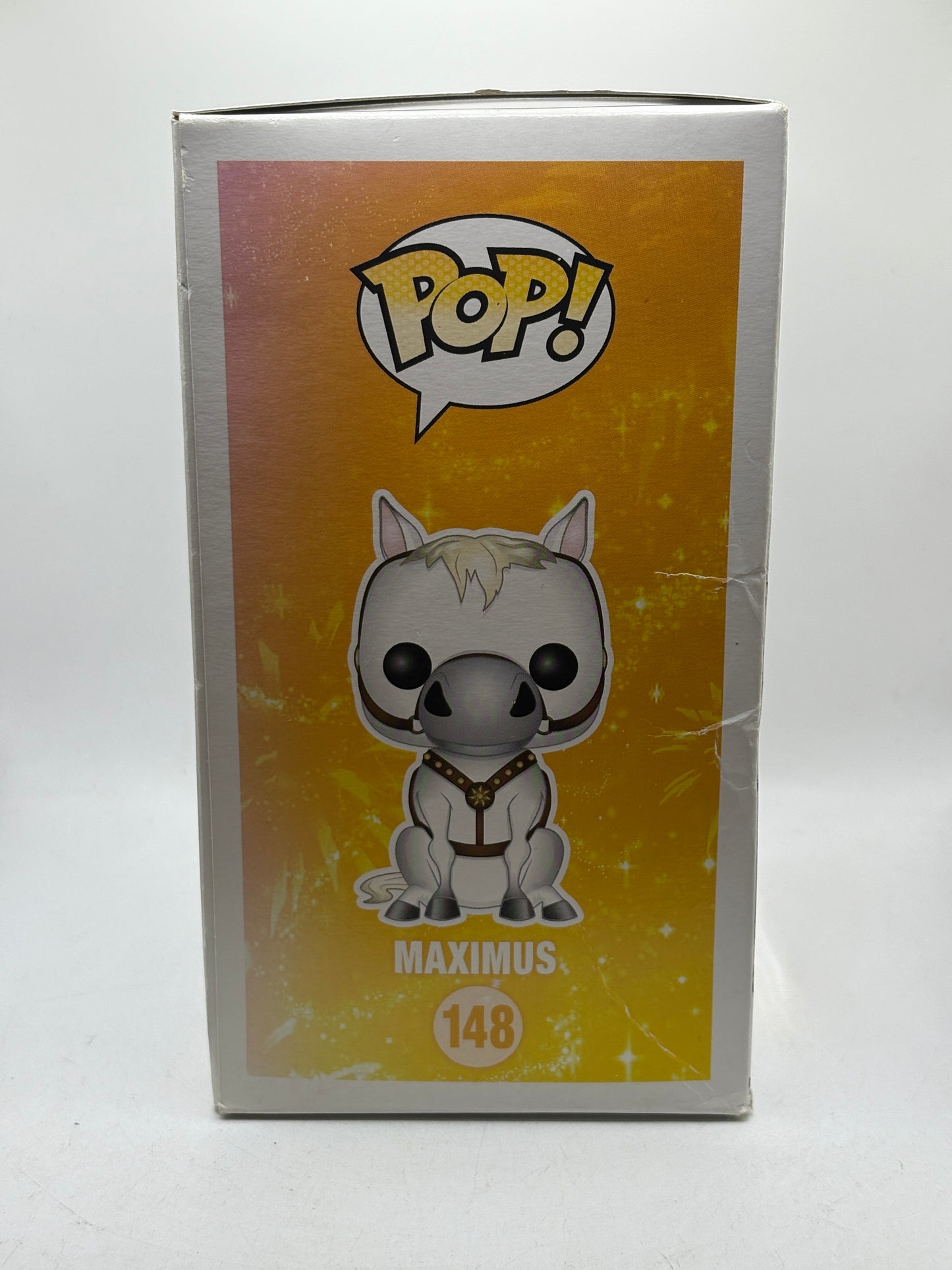 Funko POP! Disney #148 Maximus Vinyl Figure Sun Faded Box Damage