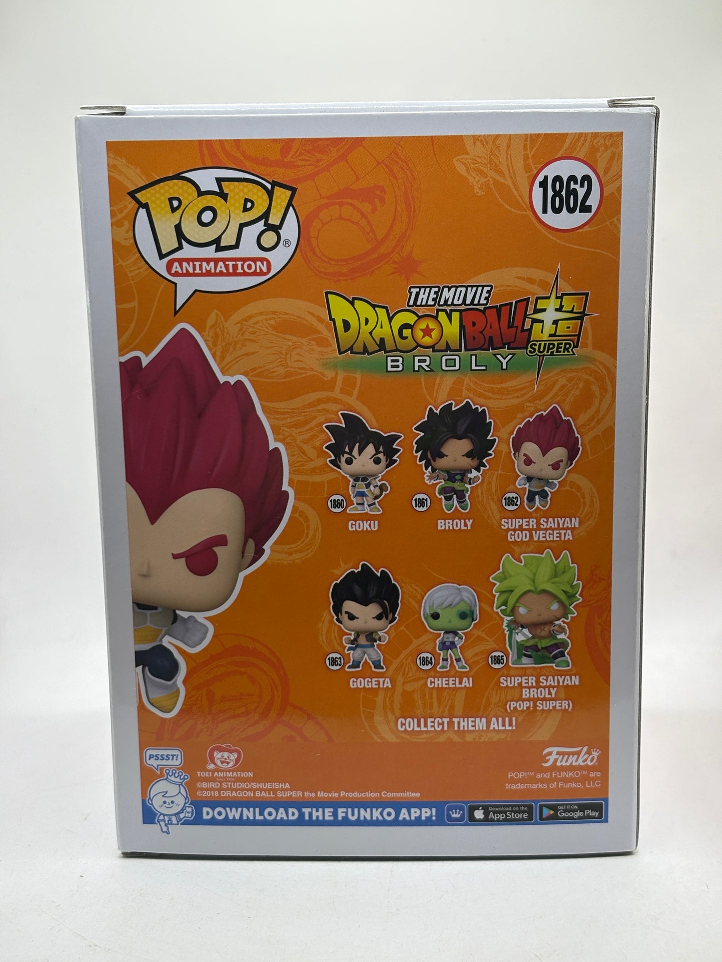 Funko POP! Animation Dragon Ball Super Broly #1862 Super Saiyan God Vegeta