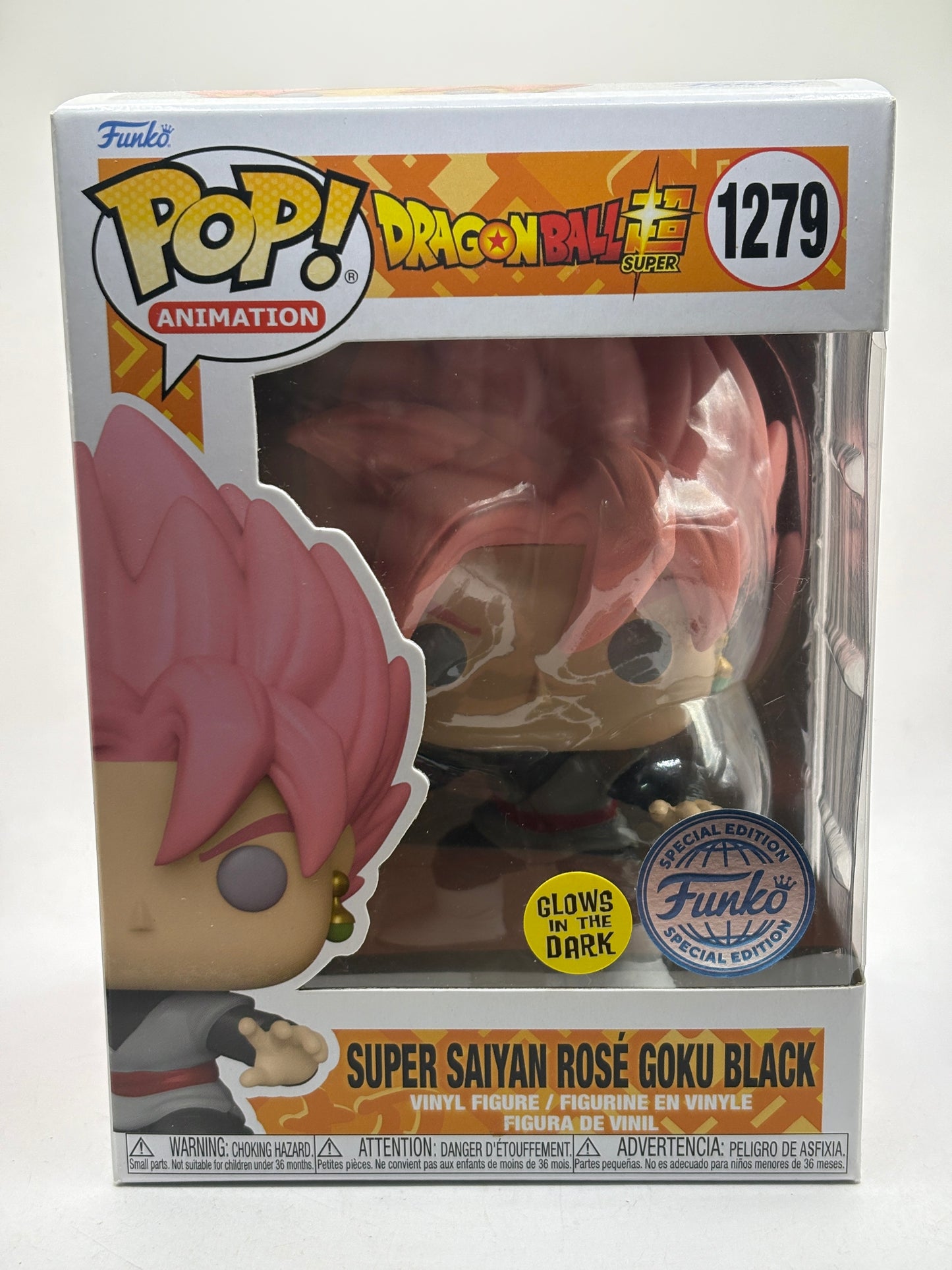 Funko POP! Animation Dragon Ball Super #1279 Super Saiyan Rose Goku Black Glow SE