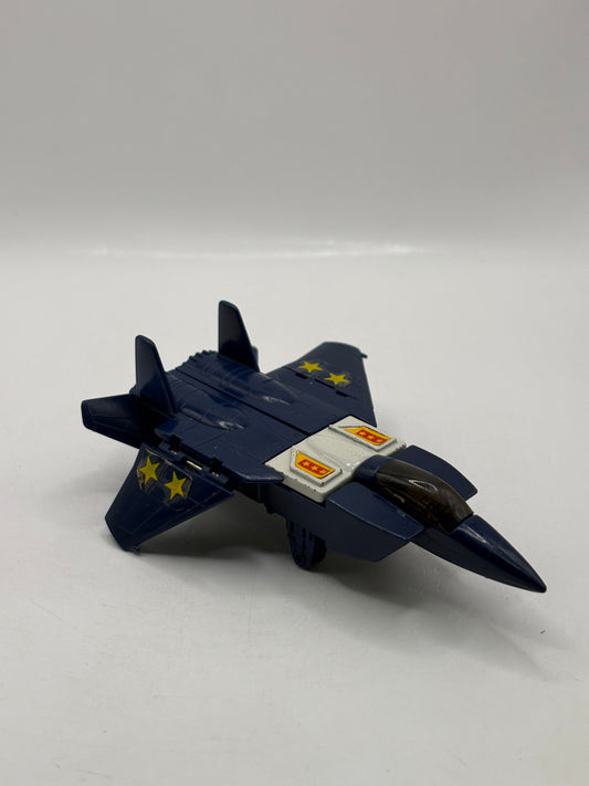 1985 Bandai Gobots Blue Leader 1 Transforming robot MR-25 Jet Plane Vintage FRENLY BRICKS - Open 7 Days