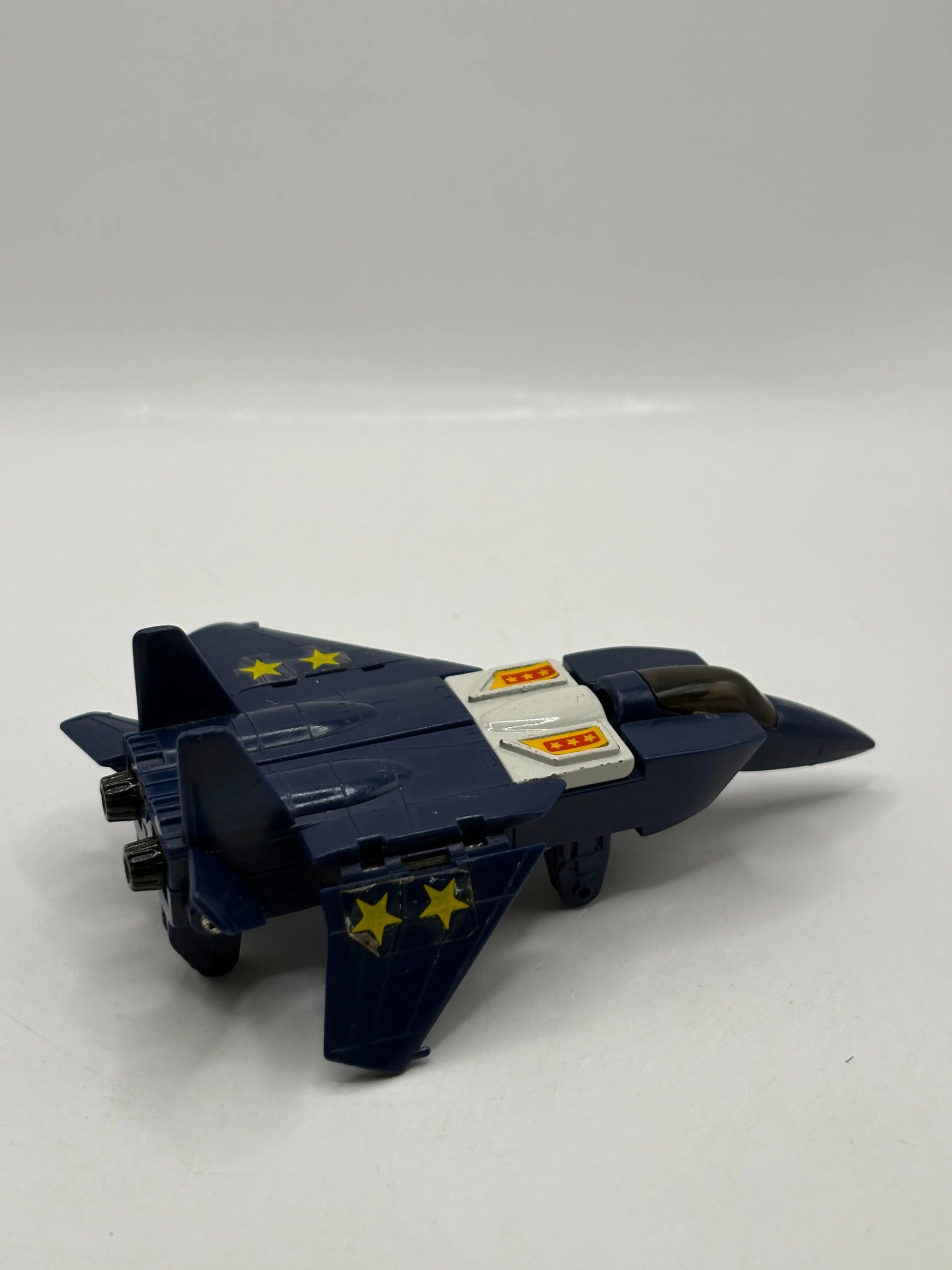 1985 Bandai Gobots Blue Leader 1 Transforming robot MR-25 Jet Plane Vintage FRENLY BRICKS - Open 7 Days