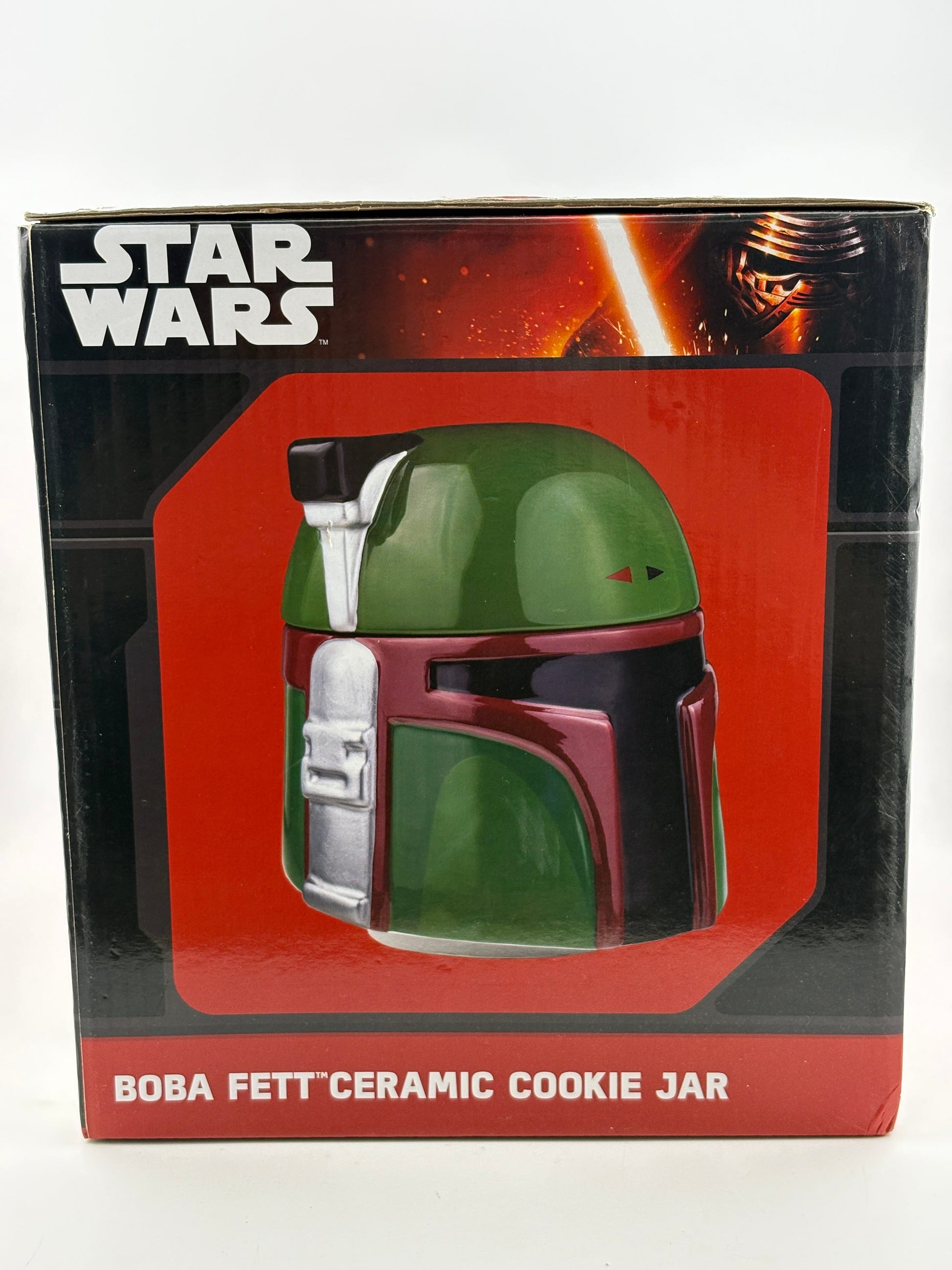 Disney Star Wars Boba Fett Ceramic Cookie Jar New with Box Opened* FRENLY BRICKS - Open 7 Days image 4