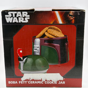 Disney Star Wars Boba Fett Ceramic Cookie Jar New with Box Opened* FRENLY BRICKS - Open 7 Days