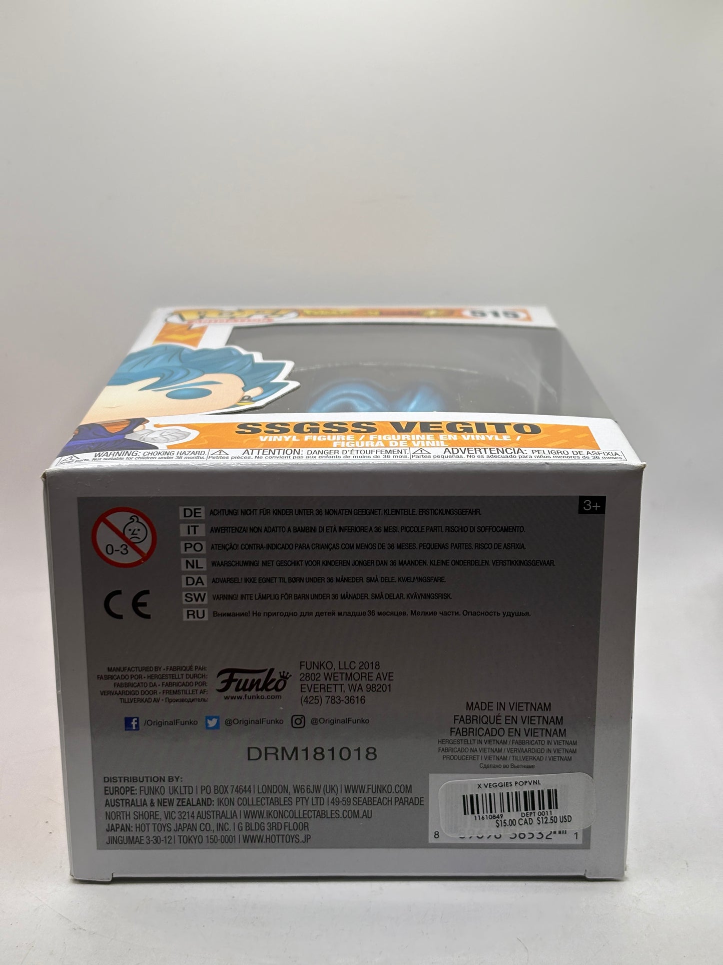 Funko POP! Animation Dragon Ball Super #515 SSGSS Vegito Vinyl Figure