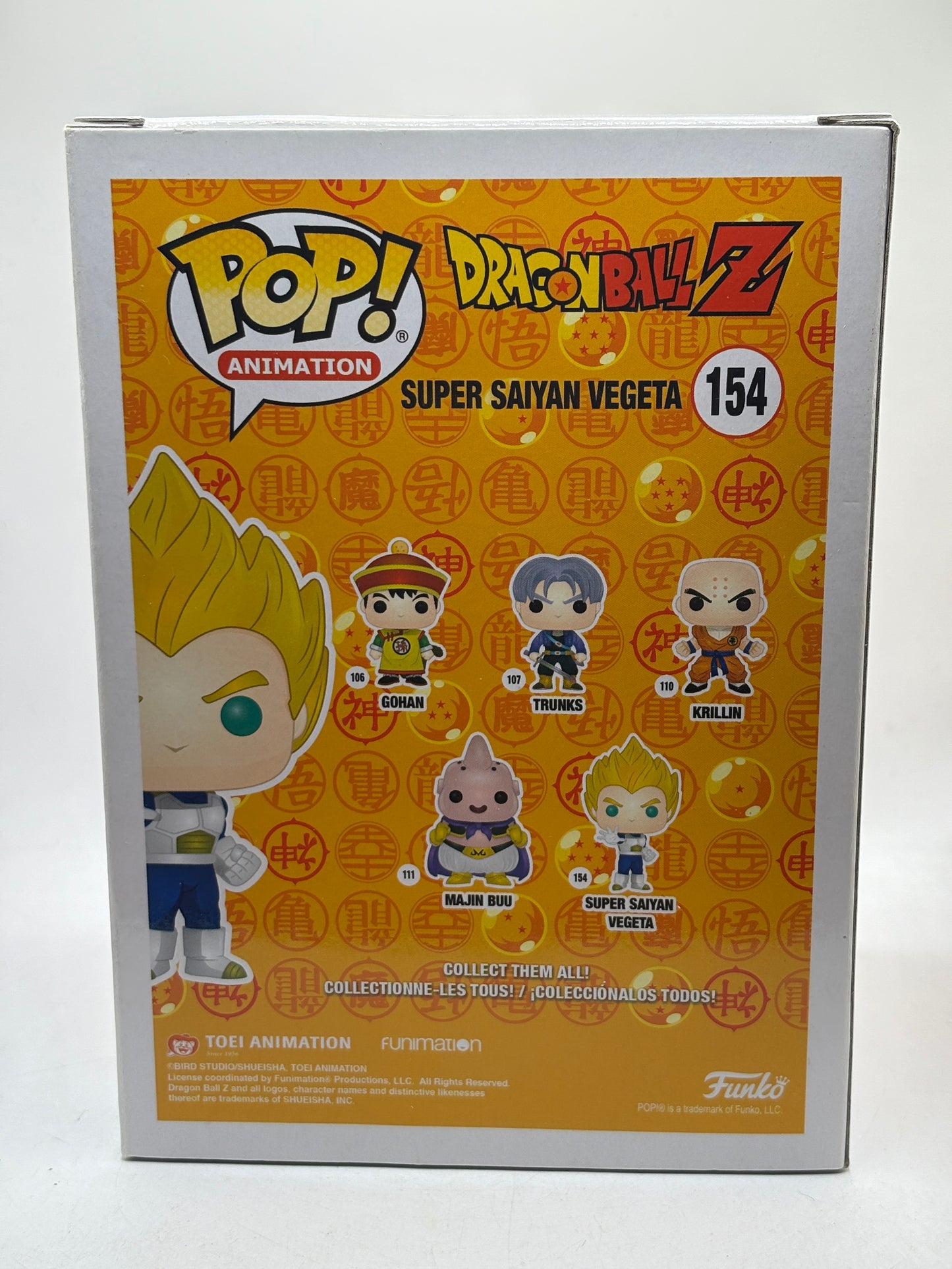 Funko POP! Animation Dragon Ball Z #154 Super Saiyan Vegeta 2019 Summer Exclusive