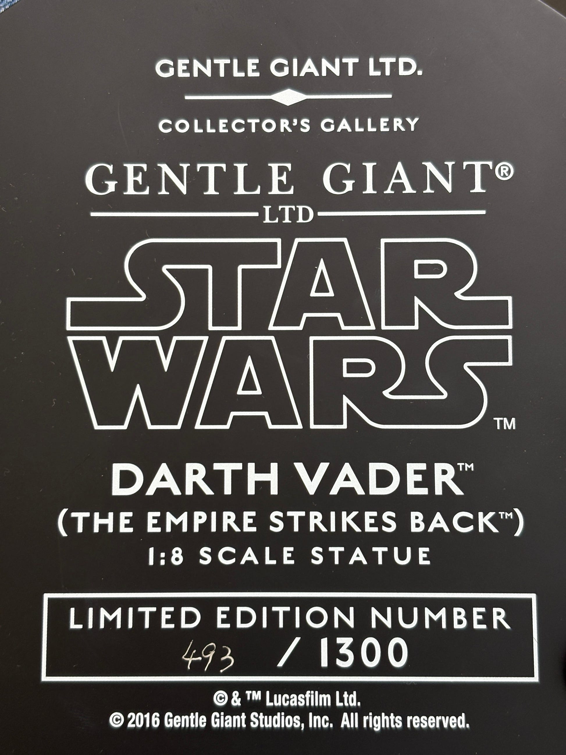 Star Wars 2016 Gentle Giant Darth Vader (The Empire Strikes Back) 1:8 Statue New FRENLY BRICKS - Open 7 Days image 8