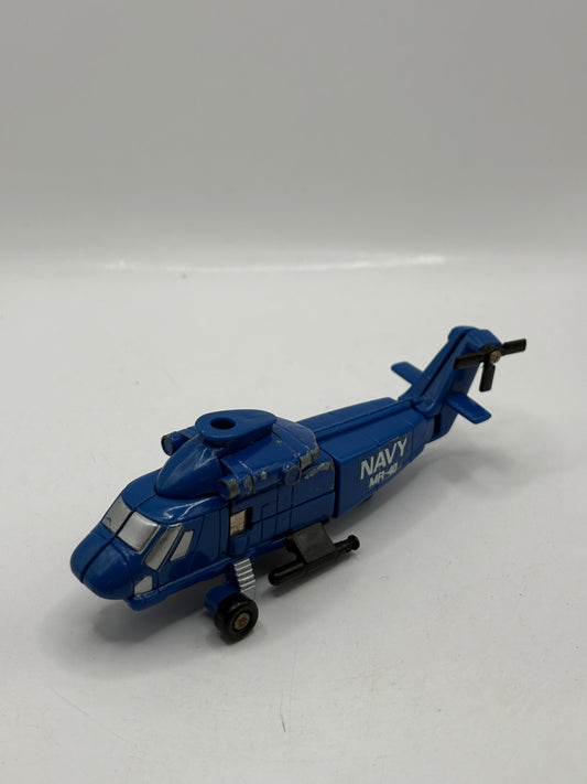 Flip Top Navy Helicopter MR-40 Gobots 1984 Bandai Tonka Vintage Incomplete FRENLY BRICKS - Open 7 Days