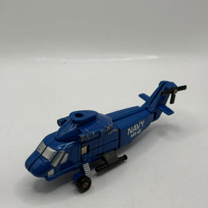 Flip Top Navy Helicopter MR-40 Gobots 1984 Bandai Tonka Vintage Incomplete FRENLY BRICKS - Open 7 Days