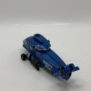 Flip Top Navy Helicopter MR-40 Gobots 1984 Bandai Tonka Vintage Incomplete FRENLY BRICKS - Open 7 Days