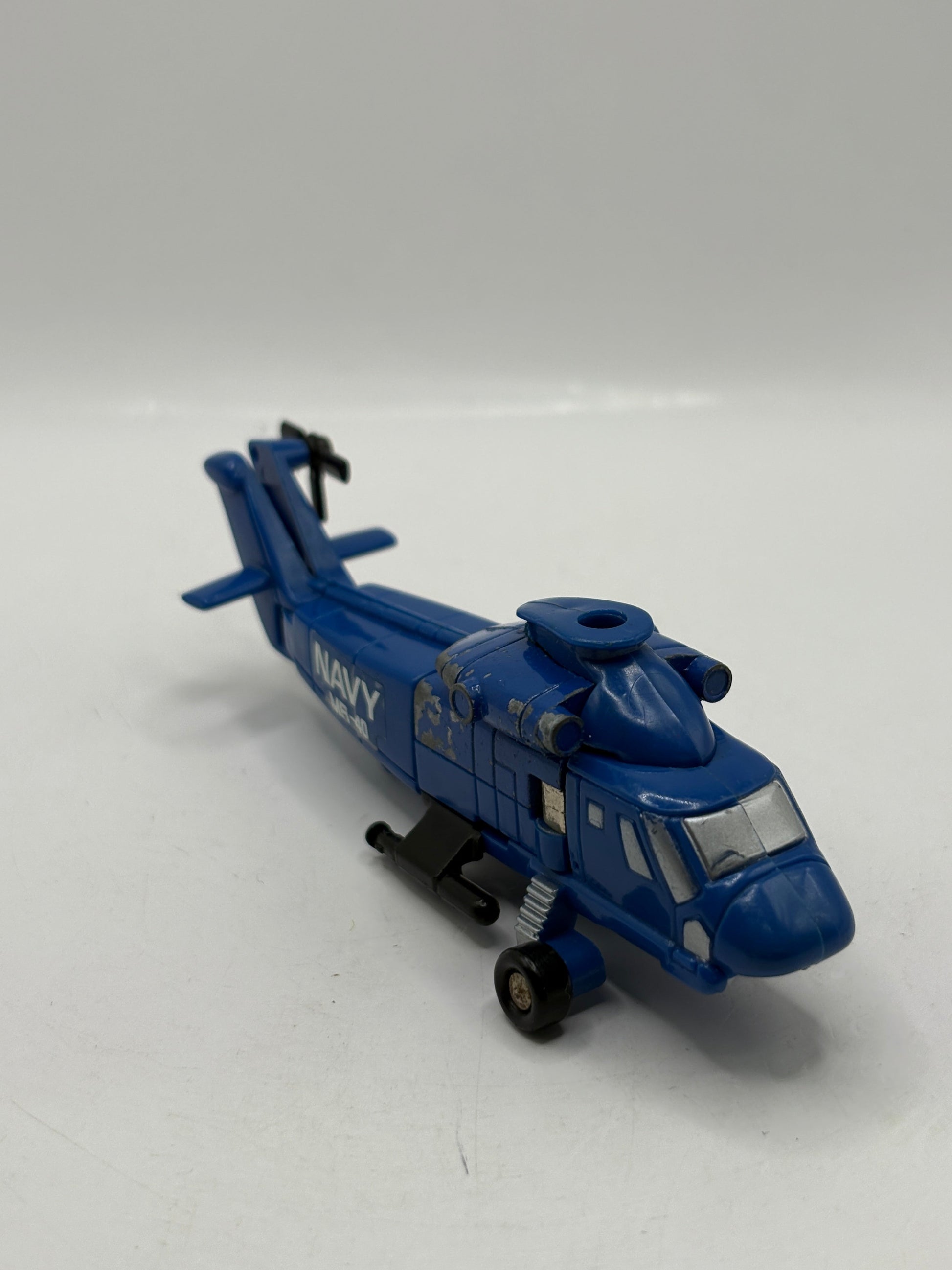 Flip Top Navy Helicopter MR-40 Gobots 1984 Bandai Tonka Vintage Incomplete FRENLY BRICKS - Open 7 Days