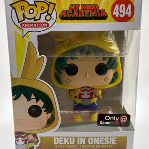 Funko POP! Animation My Hero Academia #494 Deku in Onesie Gamestop FRENLY BRICKS - Open 7 Days