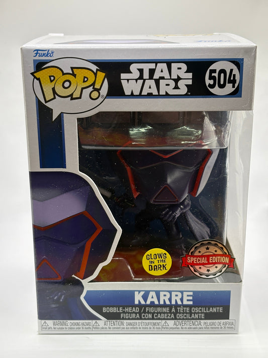 Funko POP! Disney Star Wars #504 Karre Glow Special Edition FRENLY BRICKS - Open 7 Days