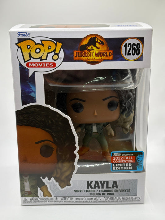 Funko POP! Movies Jurassic World #1268 Kayla 2022 Fall Convention FRENLY BRICKS - Open 7 Days