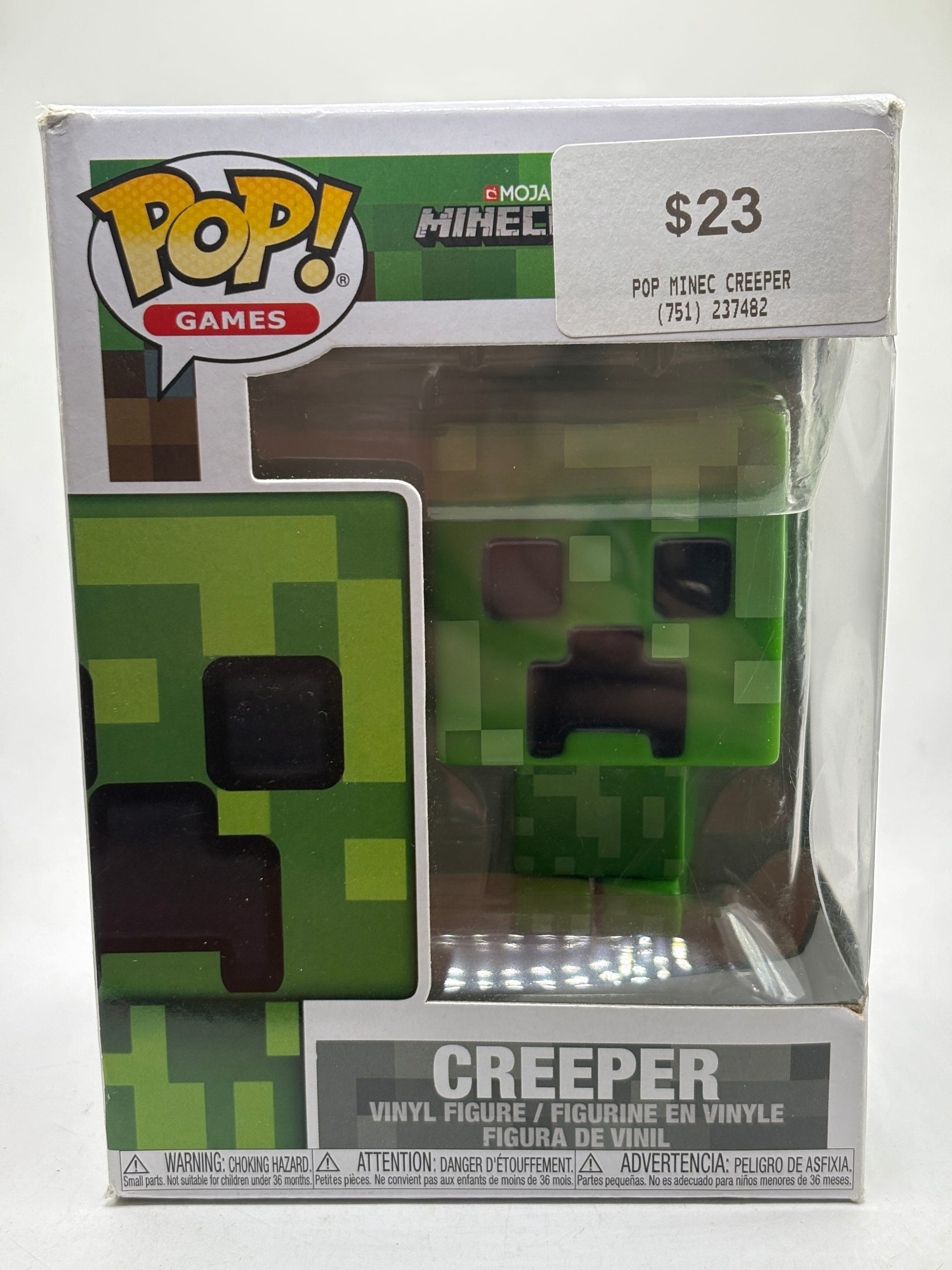 Funko POP! Games Minecraft #320 Creeper Vinyl Figure Box Damage image 1