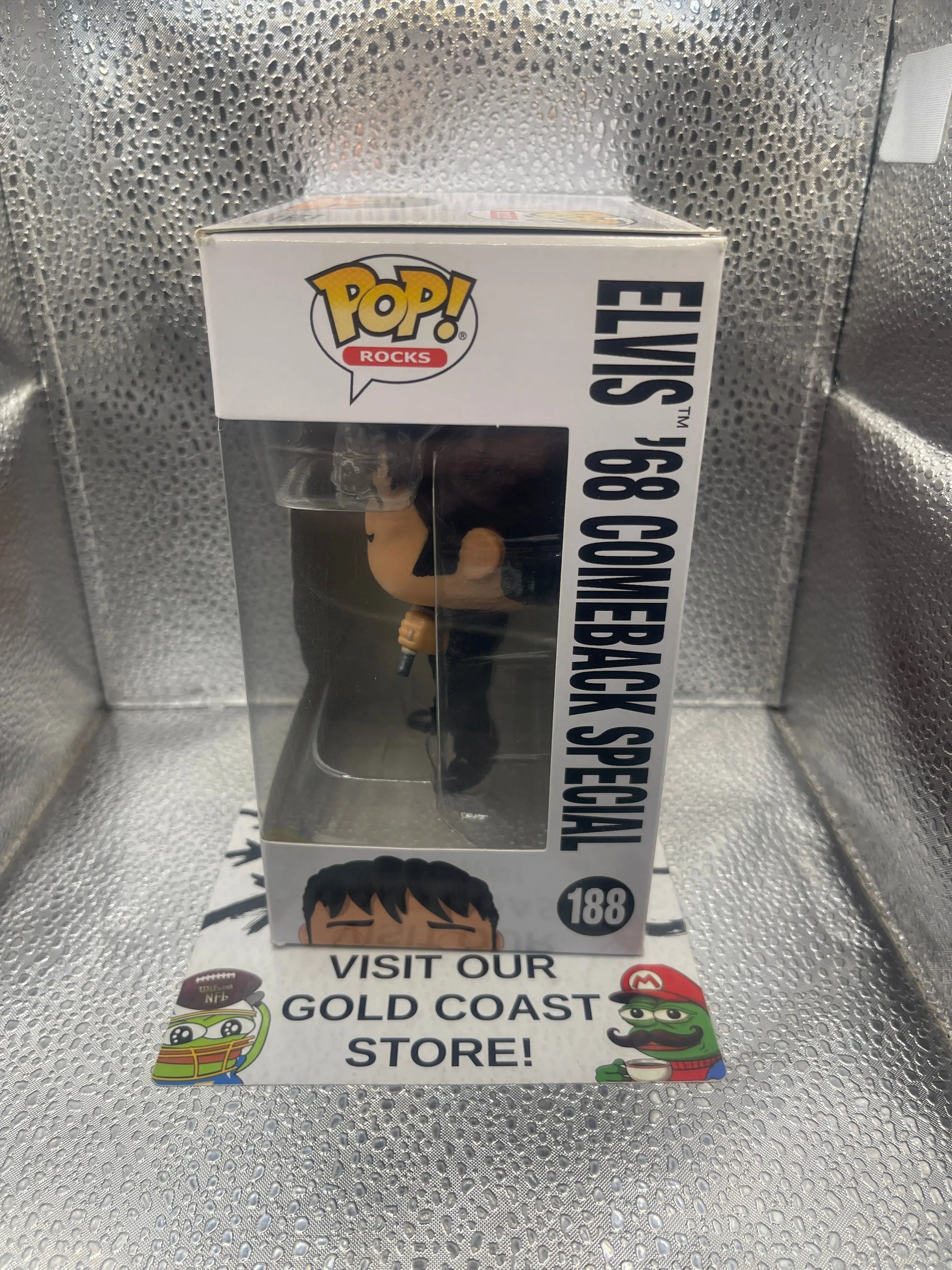Funko POP! Rocks - Elvis '68 Comeback Special Presley #188 FRENLY BRICKS - Open 7 Days