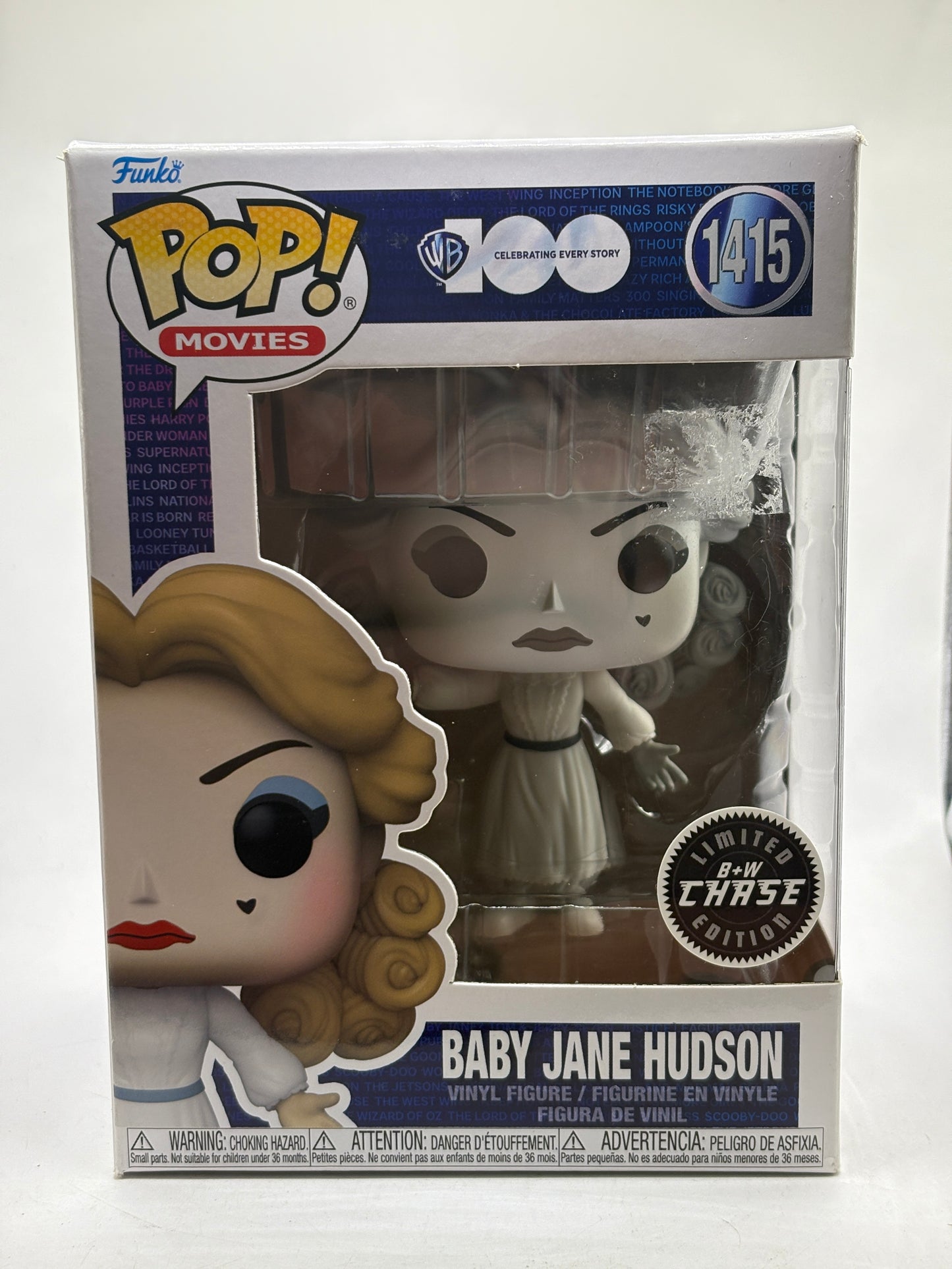 Funko POP! Movies WB 100 #1415 Baby Jane Hudson Limited B&W Chase