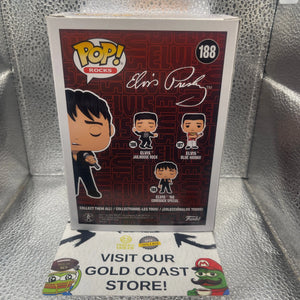 Funko POP! Rocks - Elvis '68 Comeback Special Presley #188 FRENLY BRICKS - Open 7 Days