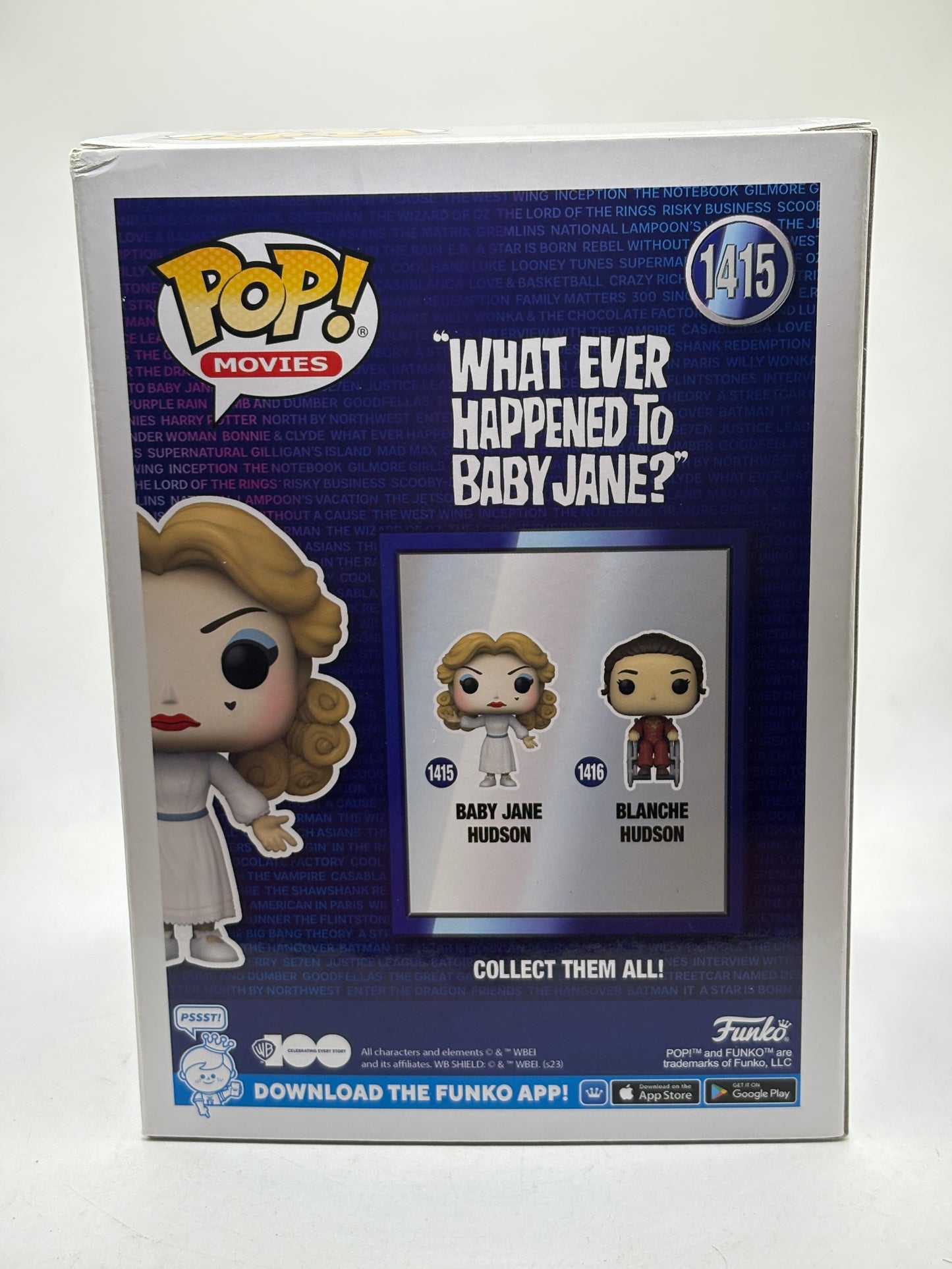 Funko POP! Movies WB 100 #1415 Baby Jane Hudson Limited B&W Chase