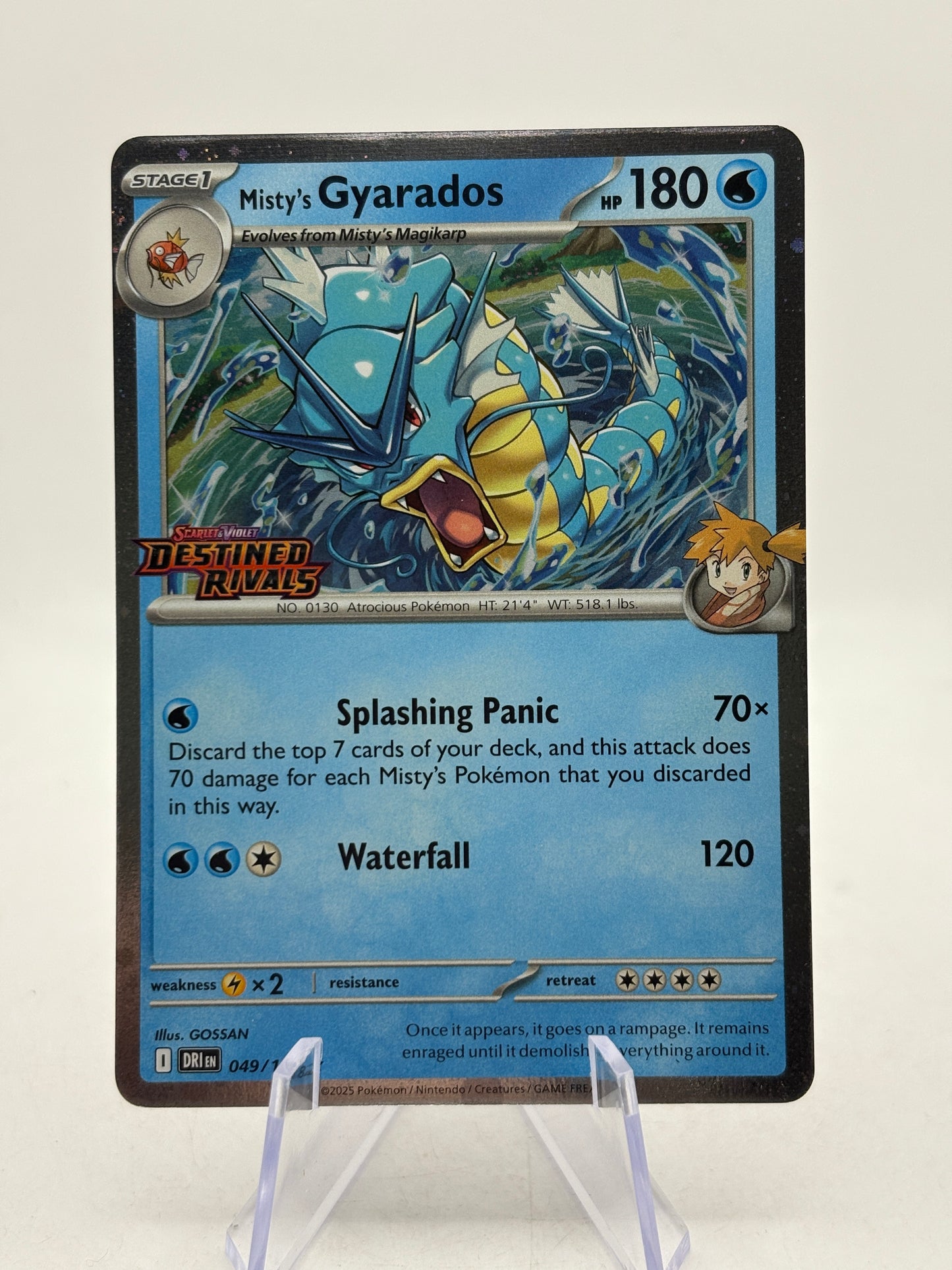 Pokemon TCG Destined Rivals - Misty’s Gyarados 049/182 Stamped (1)