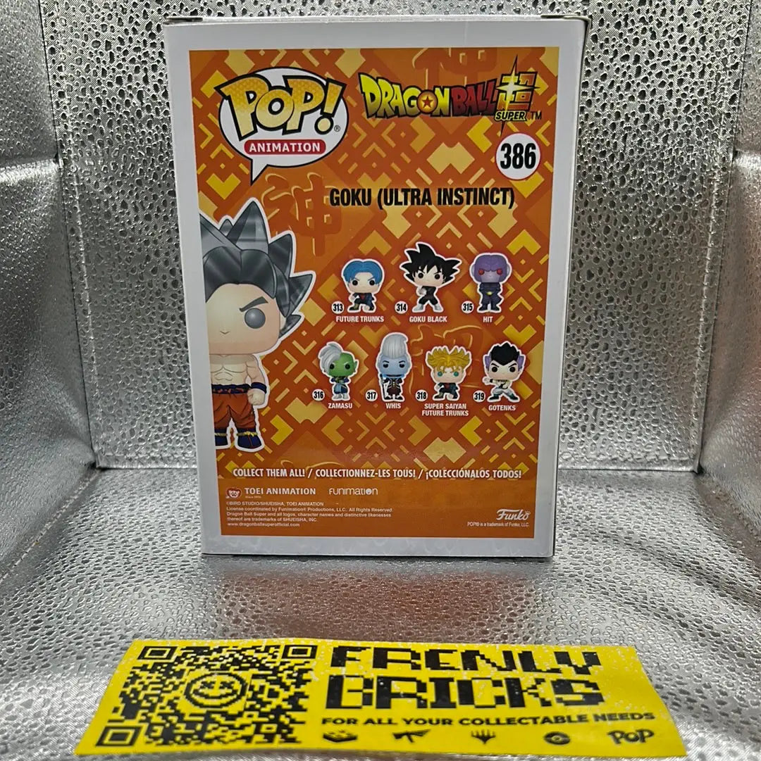 Pop Vinyl Dragon Ball Super 386 Goku (Ultra Instinct) FRENLY BRICKS - Open 7 Days