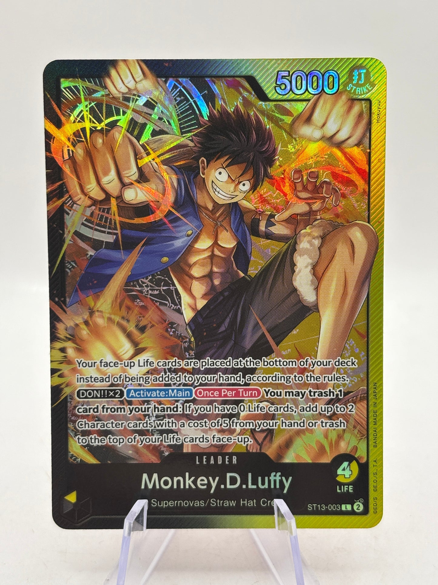 One Piece TCG ST13 - Monkey D Luffy Leader ST13-003 L NM