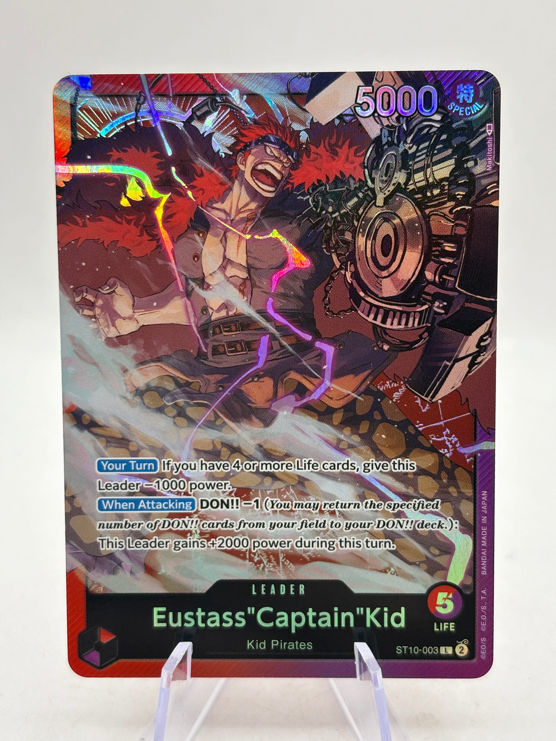 One Piece TCG ST10 - Eustass “Captain” Kid ST10-003 Leader image 1