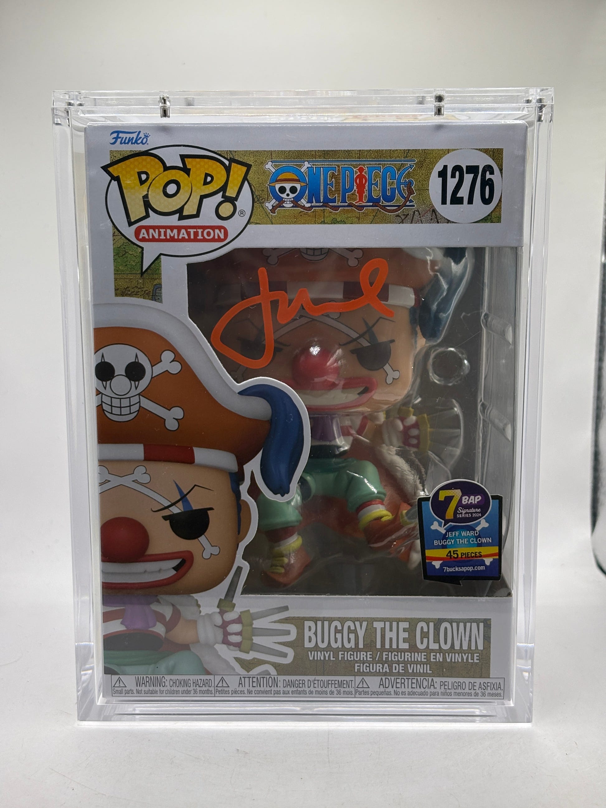 Funko POP! Animation One Piece #1276 Buggy The Clown Signed COA 7Bap 45 pcs Limited FRENLY BRICKS - Open 7 Days image 1