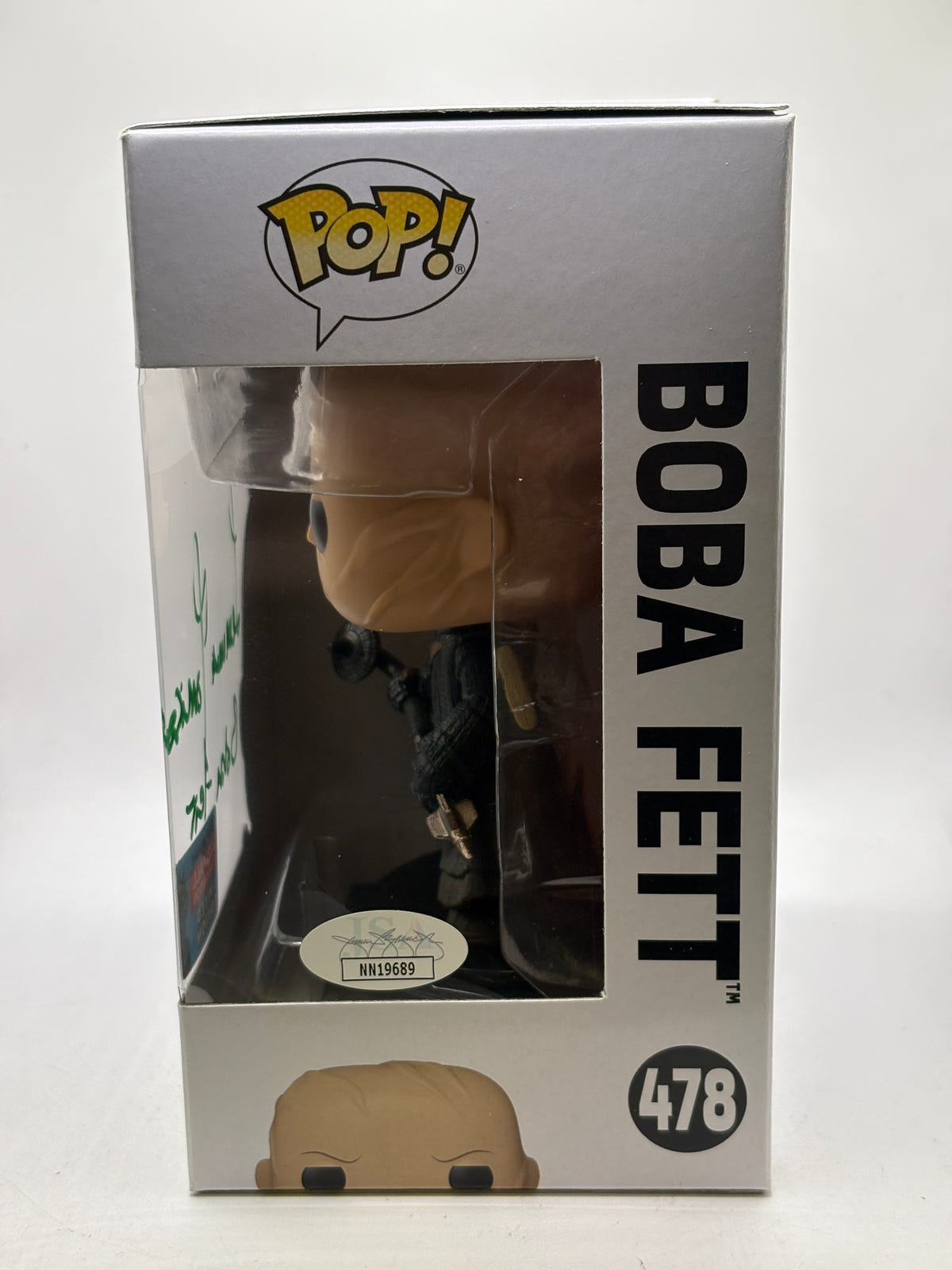 Funko POP! Star Wars #478 Boba Fett Signed COA 2021 Fall Limited Edition image 2
