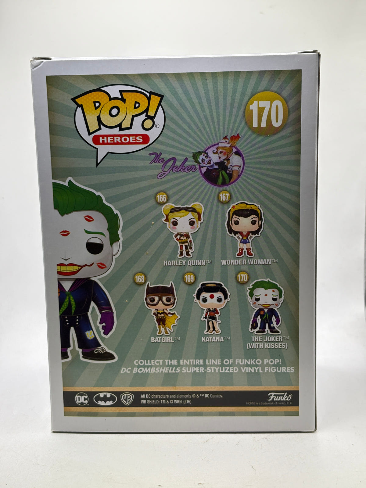 Funko POP! Heroes DC Bombshells #170 The Joker with Kisses Limited Chase image 3